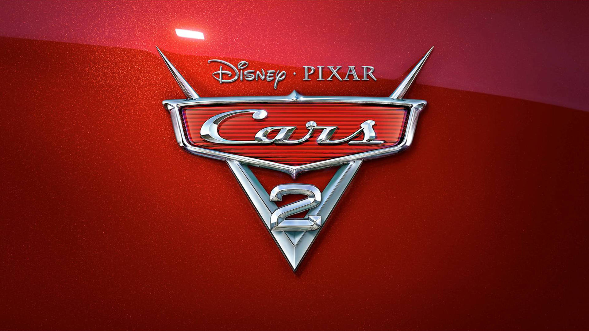 Lightning Mcqueen Leading The Race In Pixar's 'cars' Background