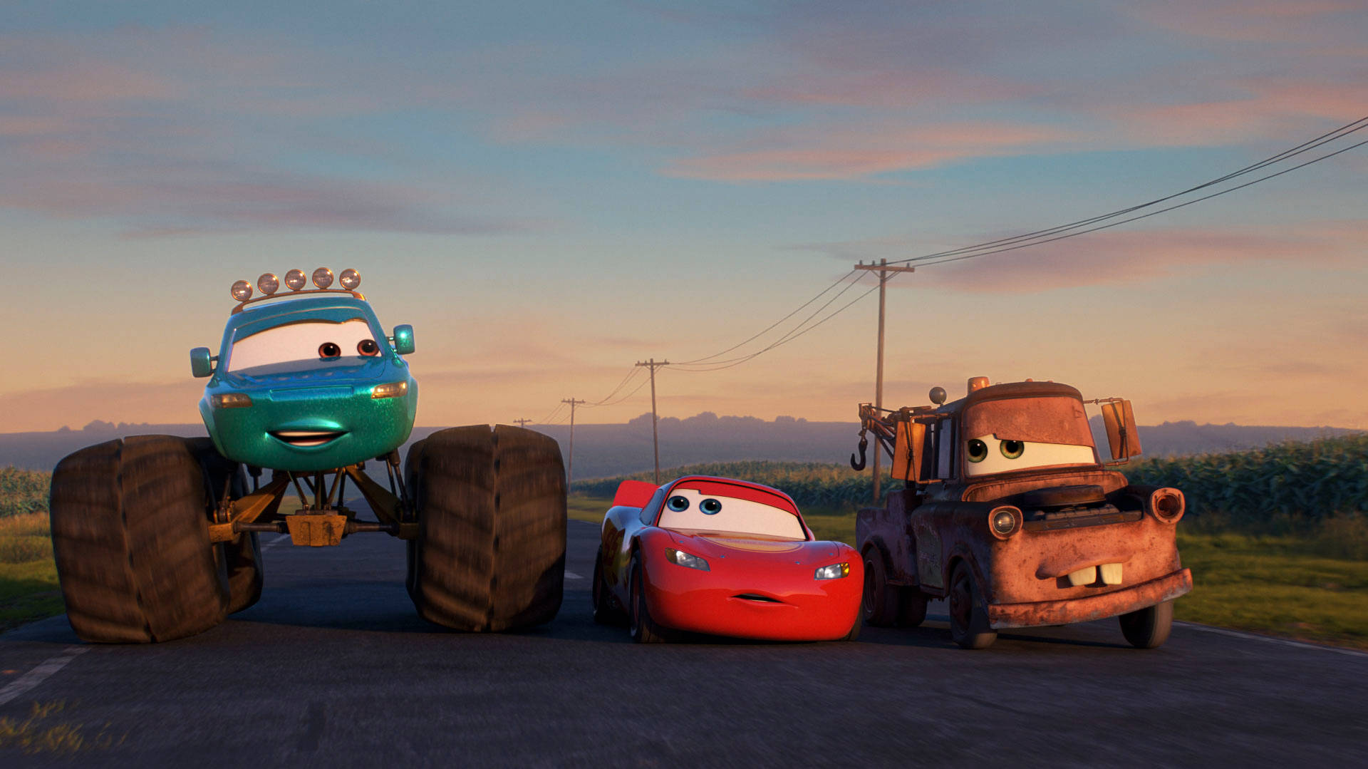 Lightning Mcqueen's Monster Truck Adventure Background