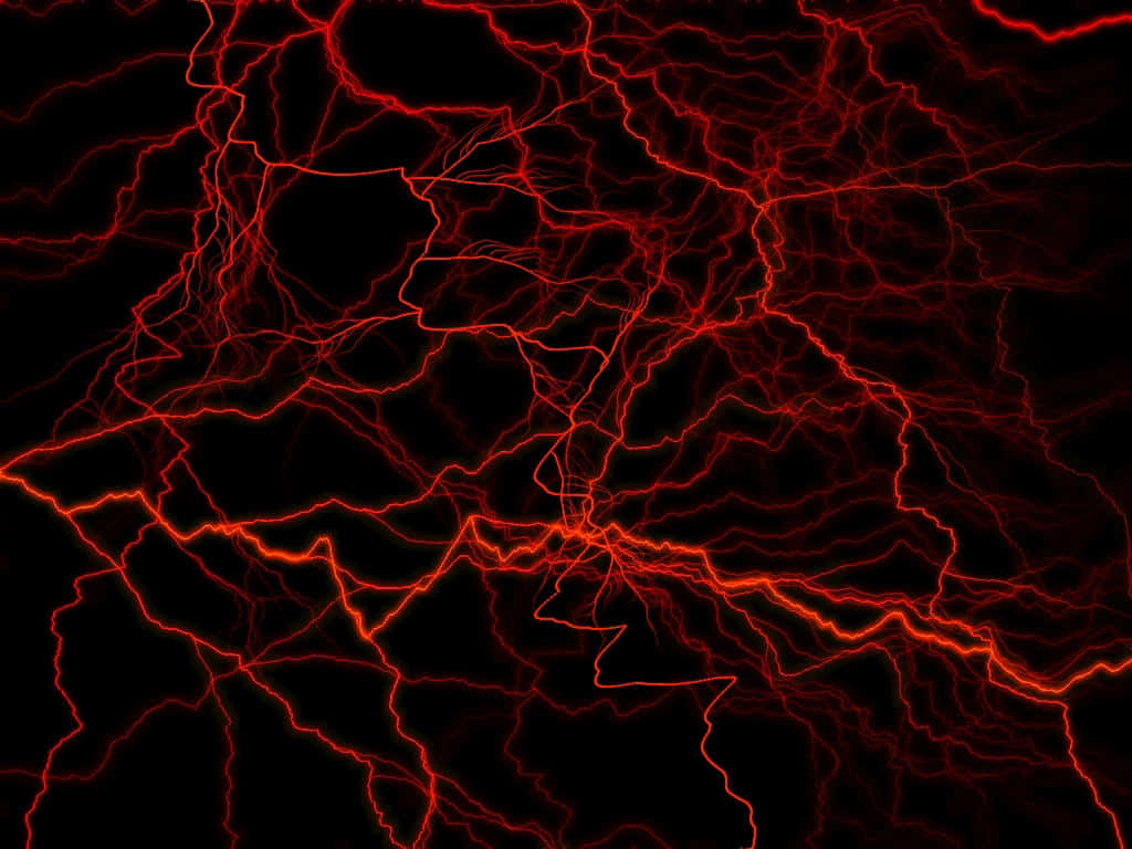 Lightning On Black Background Background