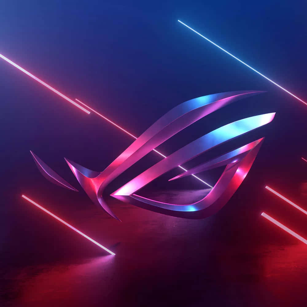 Lights Asus Rog Logo Neon Background