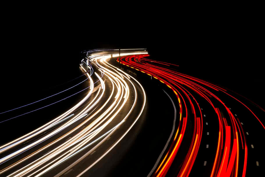 Lights From Quick Moving Cars Background
