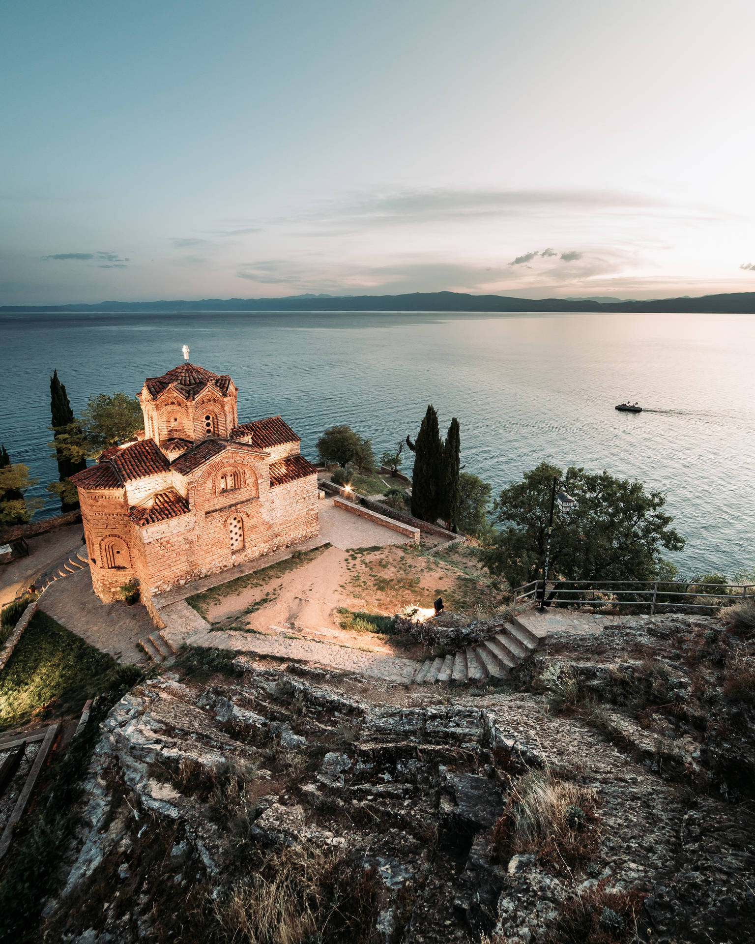 Lights On St. John North Macedonia Background