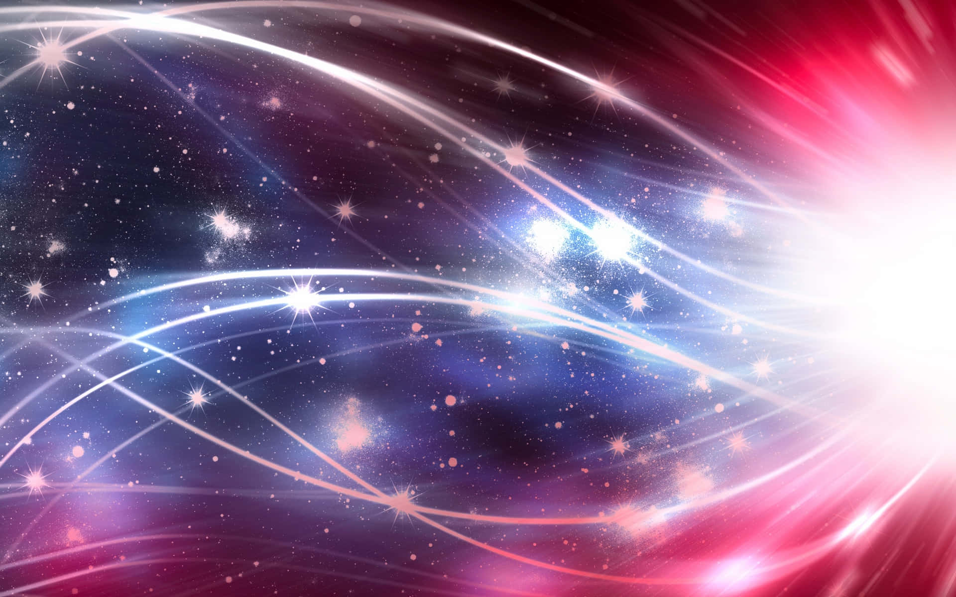 Lights Radiate Galaxy Background