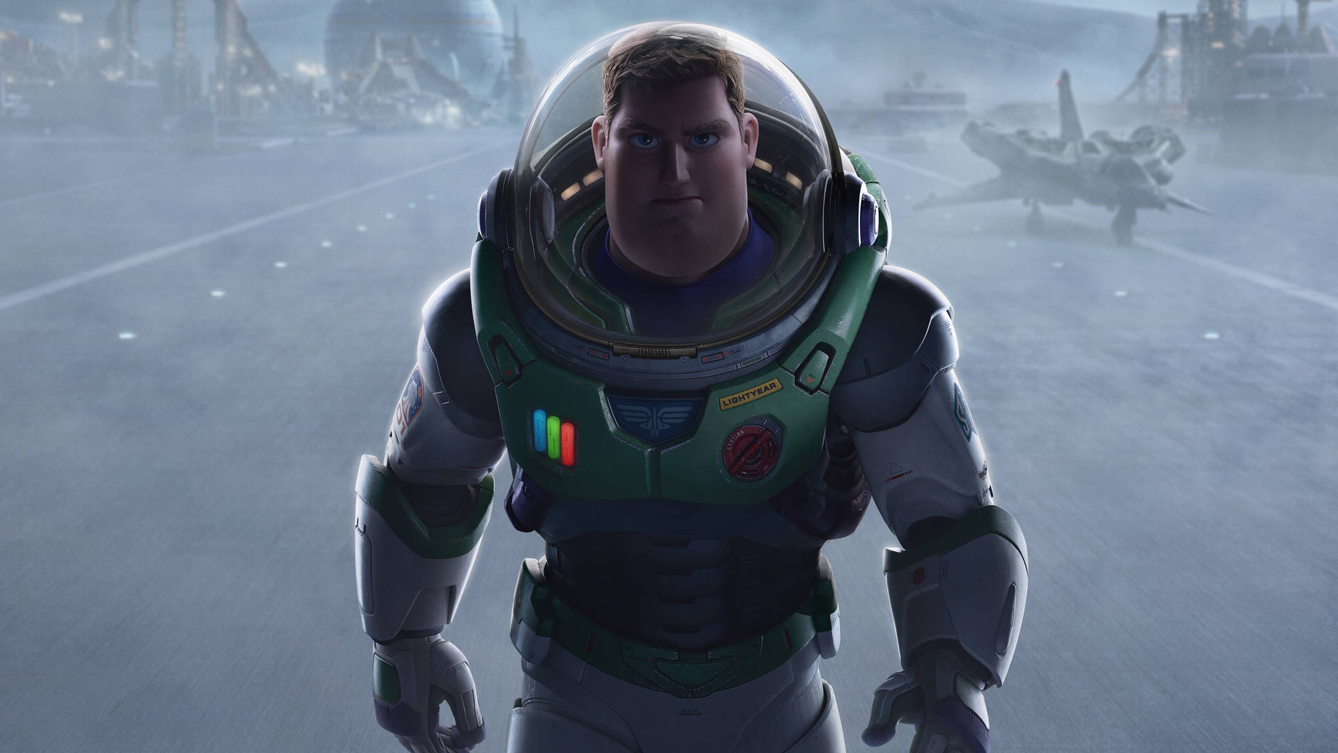 Lightyear In A Foggy Area Background