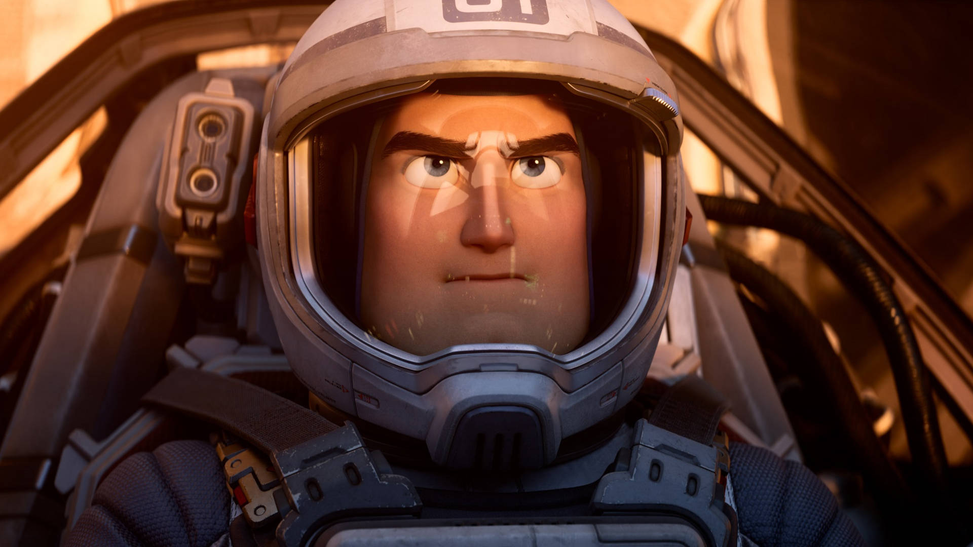 Lightyear In Spacesuit Background