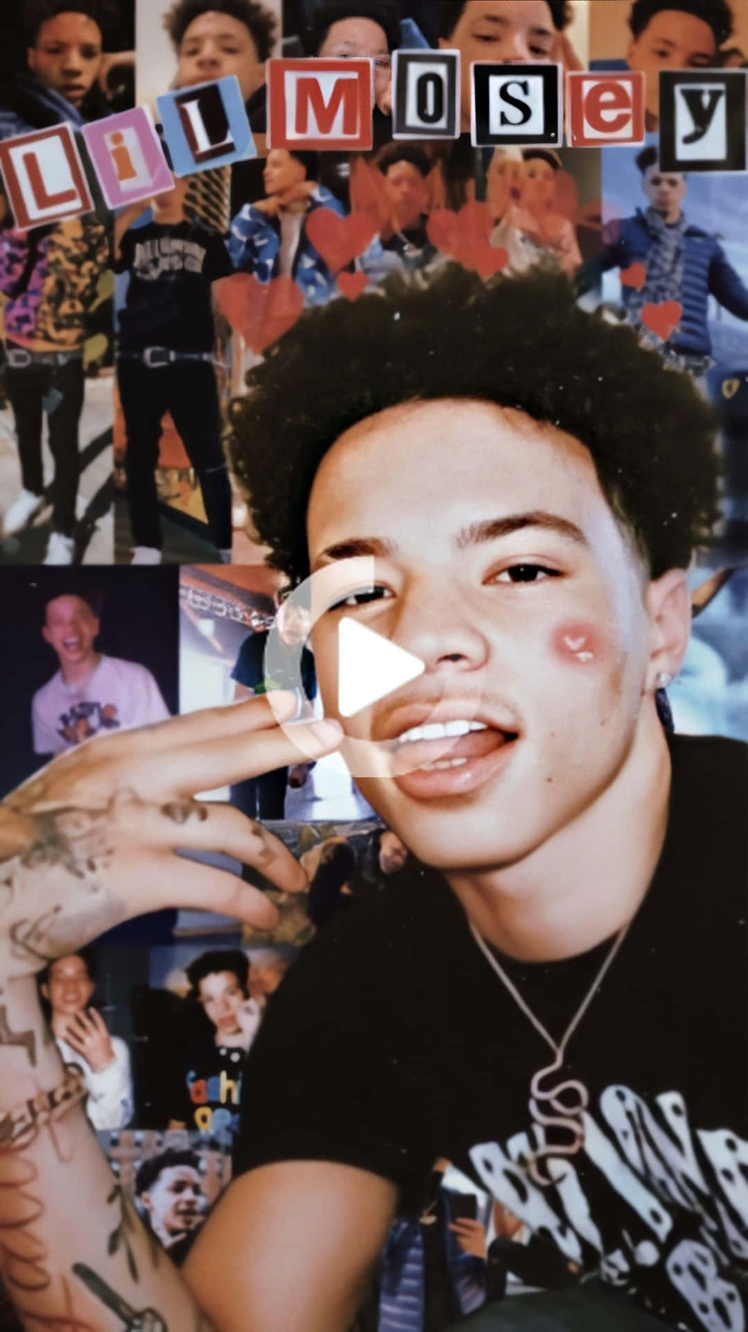 Lil Mosey Radiates Confidence In A Multi-colored Outfit Background