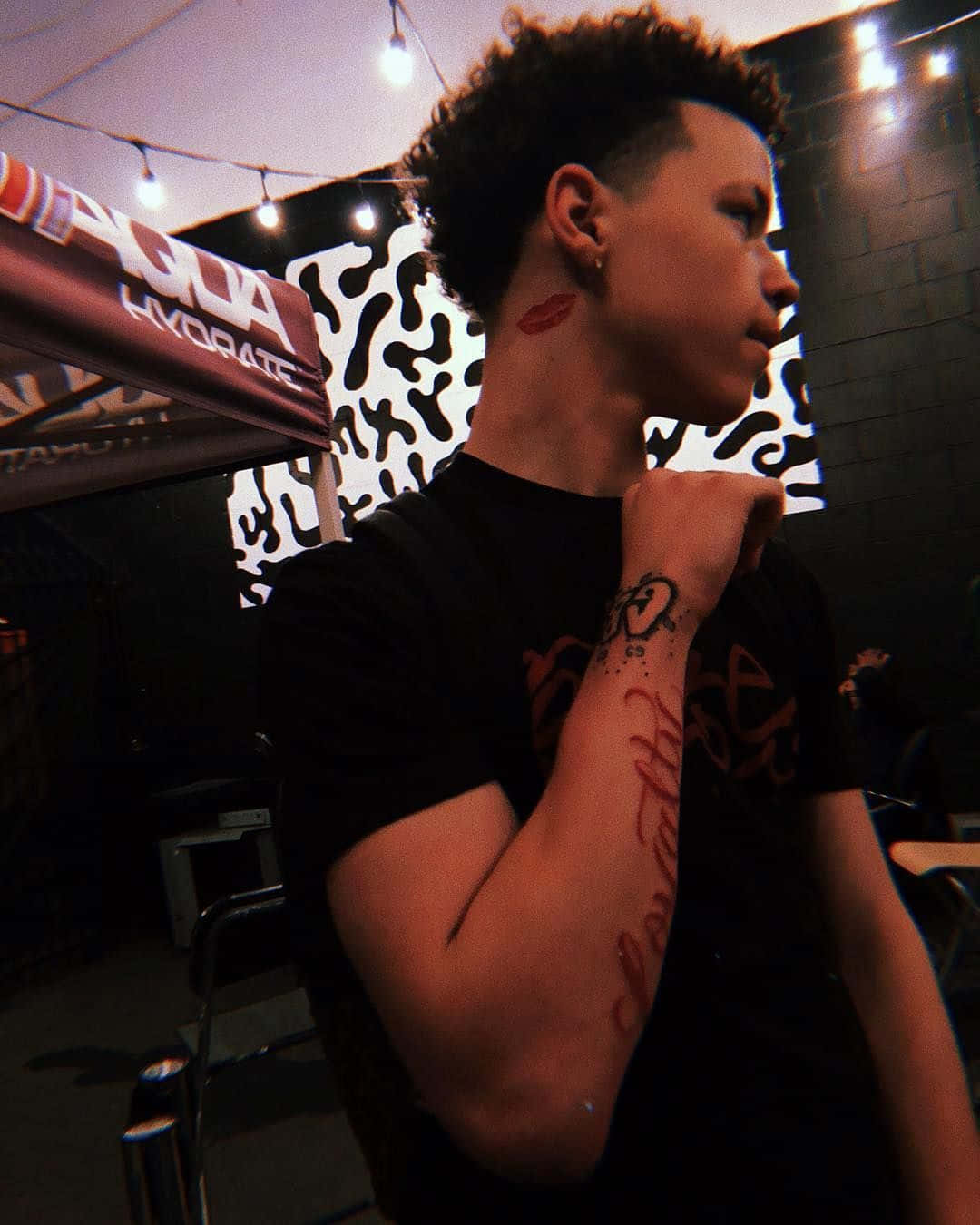 Lil Mosey Stands Tall In Front Of A Crowd Of Adoring Fans.