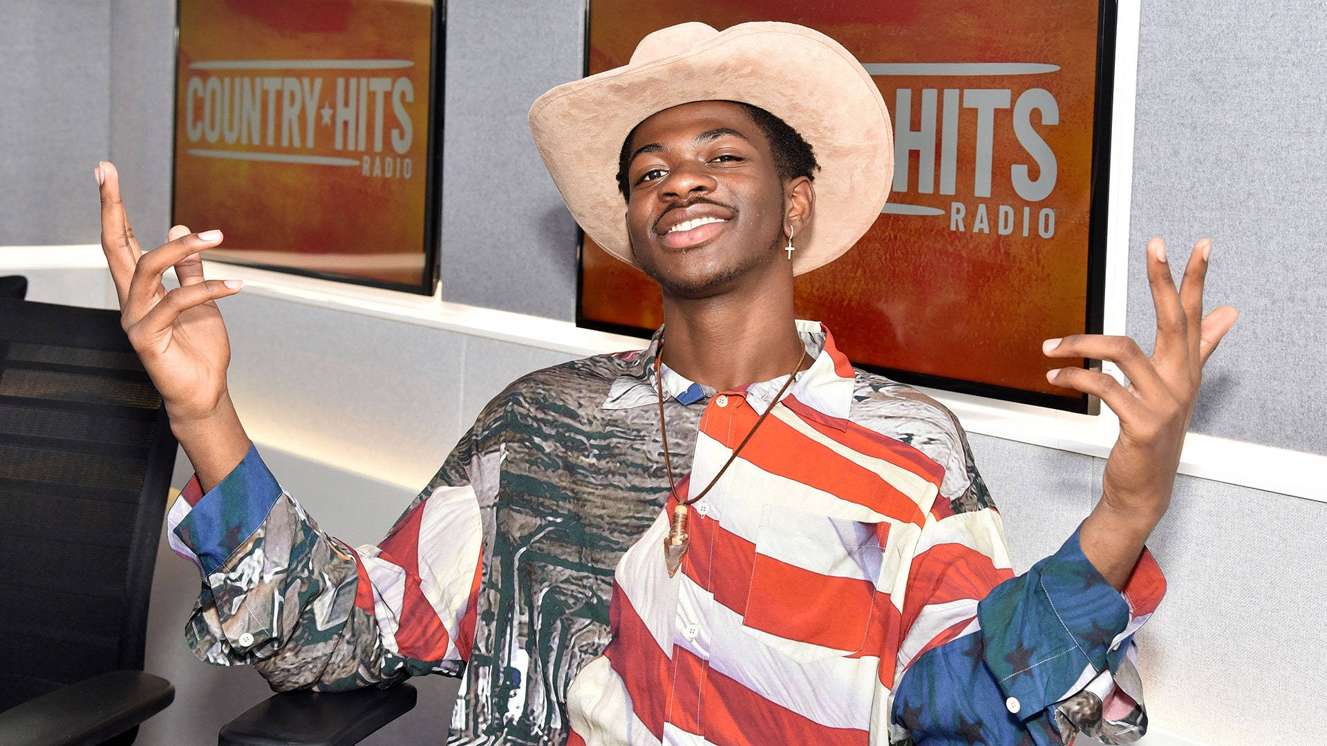 Lil Nas X Cowboy Striped Outfit