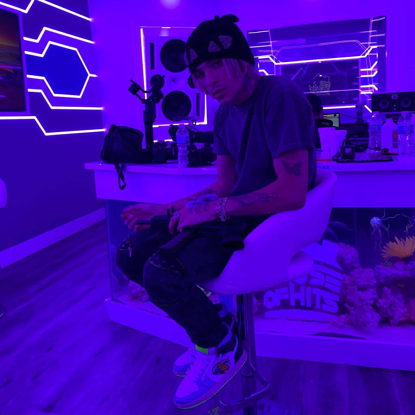 Lil Pump Performing Onstage Background