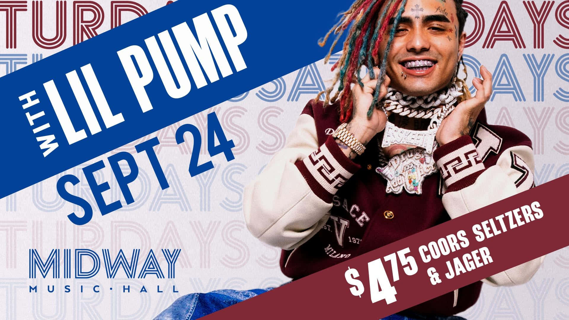 Lil Pump Showing His Tattoos And Style Background