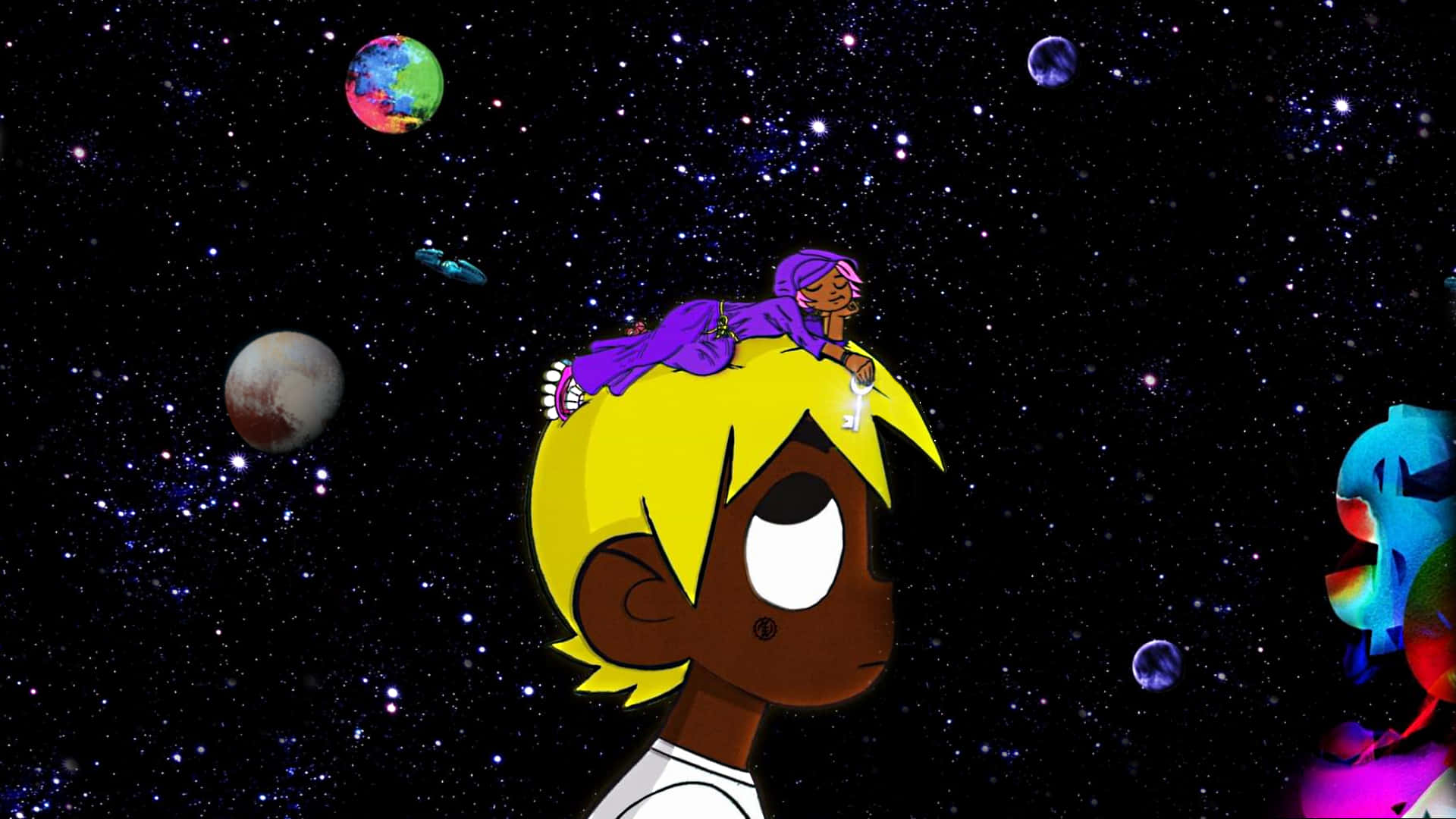 Lil Uzi Album Cute Art Background