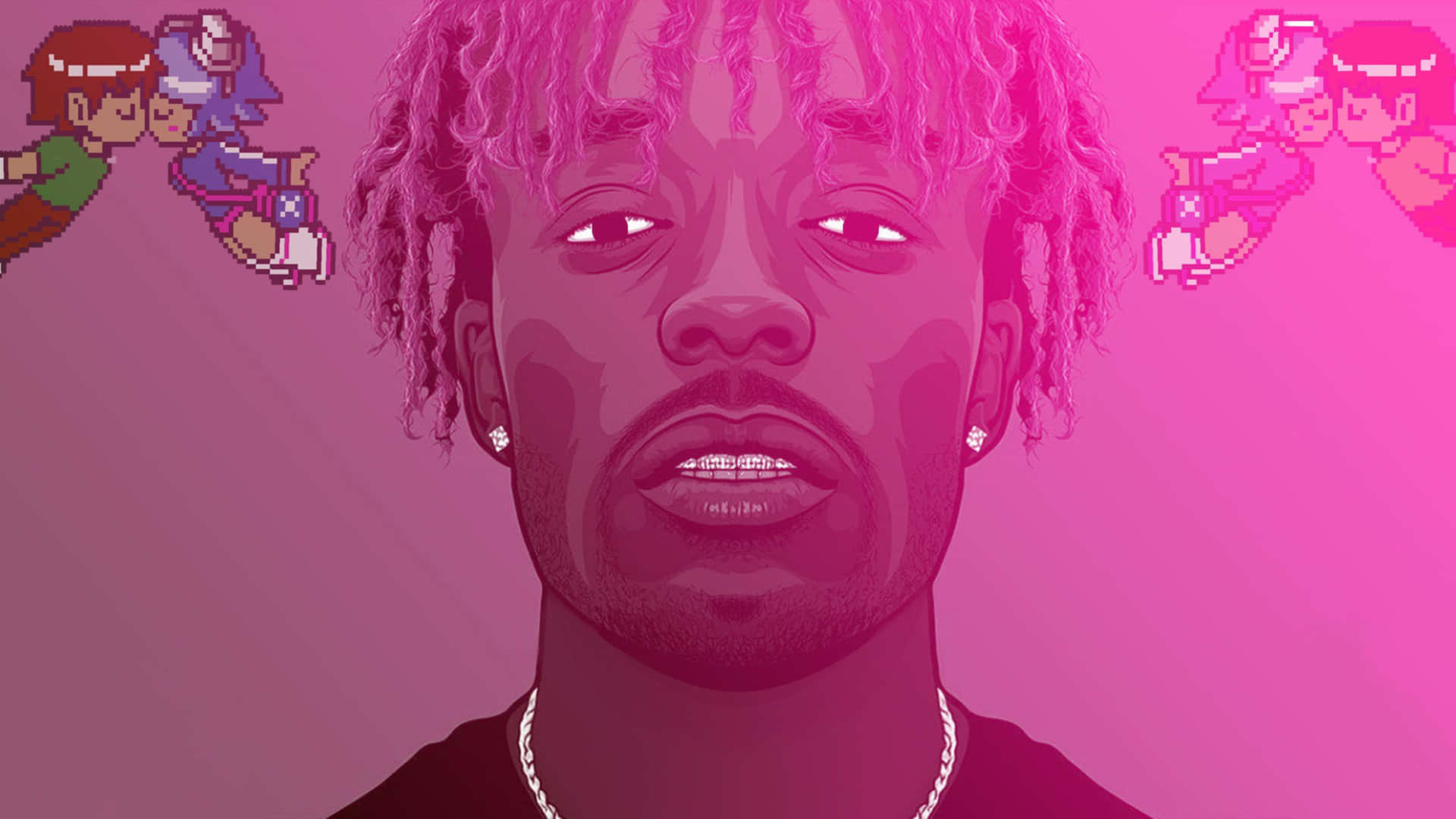 Lil Uzi Album In Pink Background