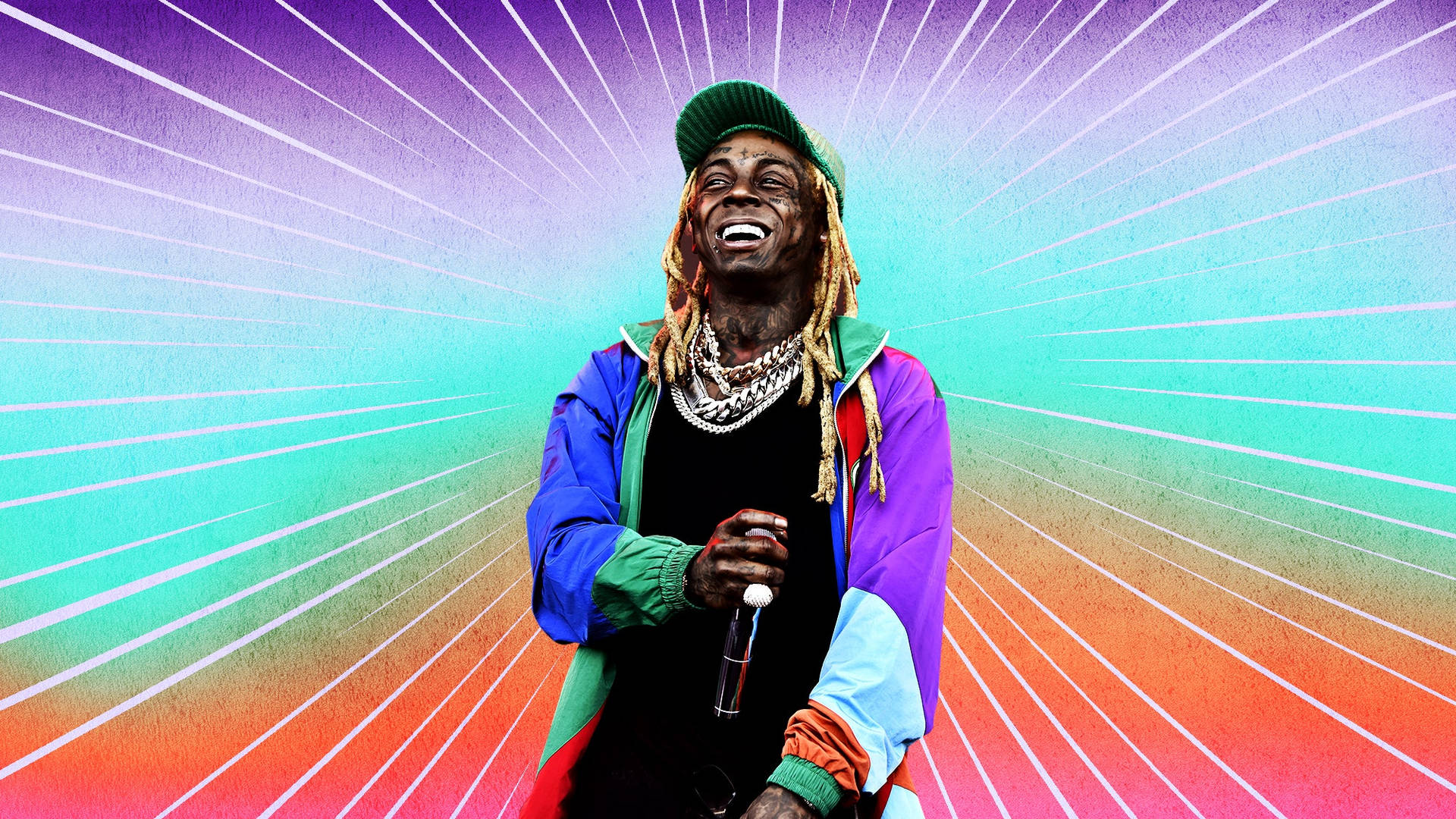 Lil Wayne Colorful Background Background
