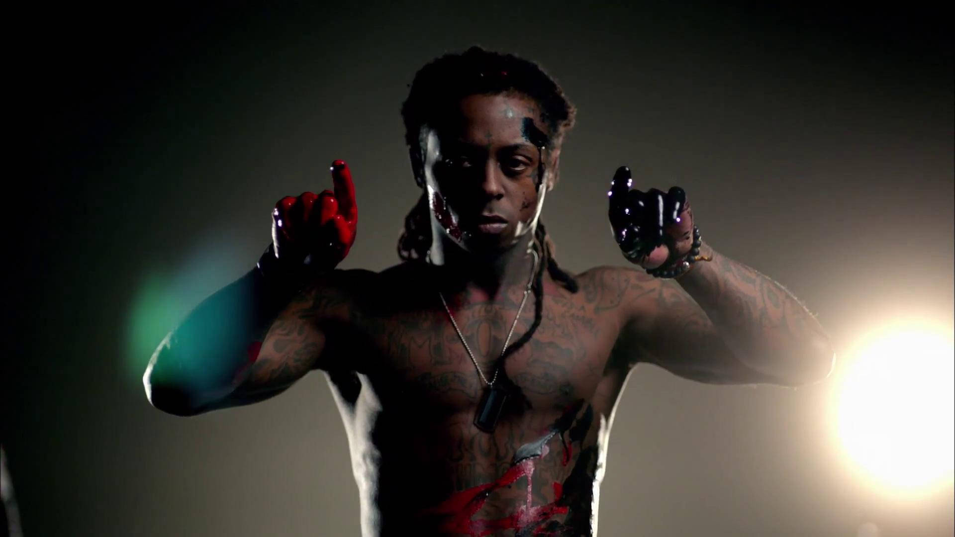 Lil Wayne Topless Background