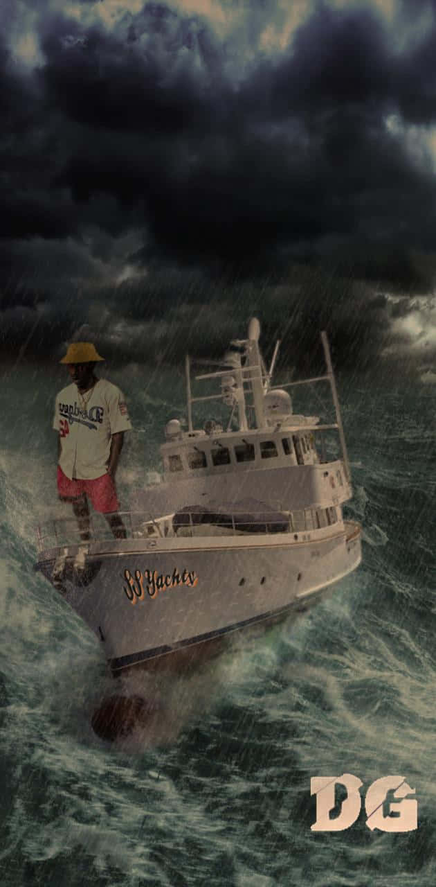 Lil Yachty Looks Sharp In An All-white Ensemble. Background