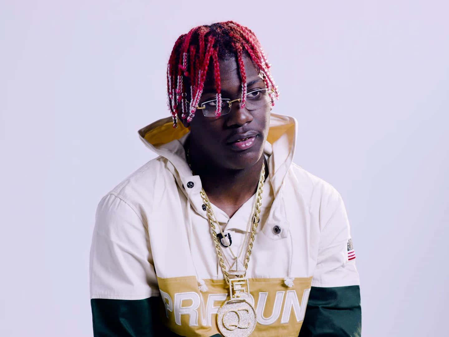 Lil Yachty Showing Off His Best Rap Pose Background