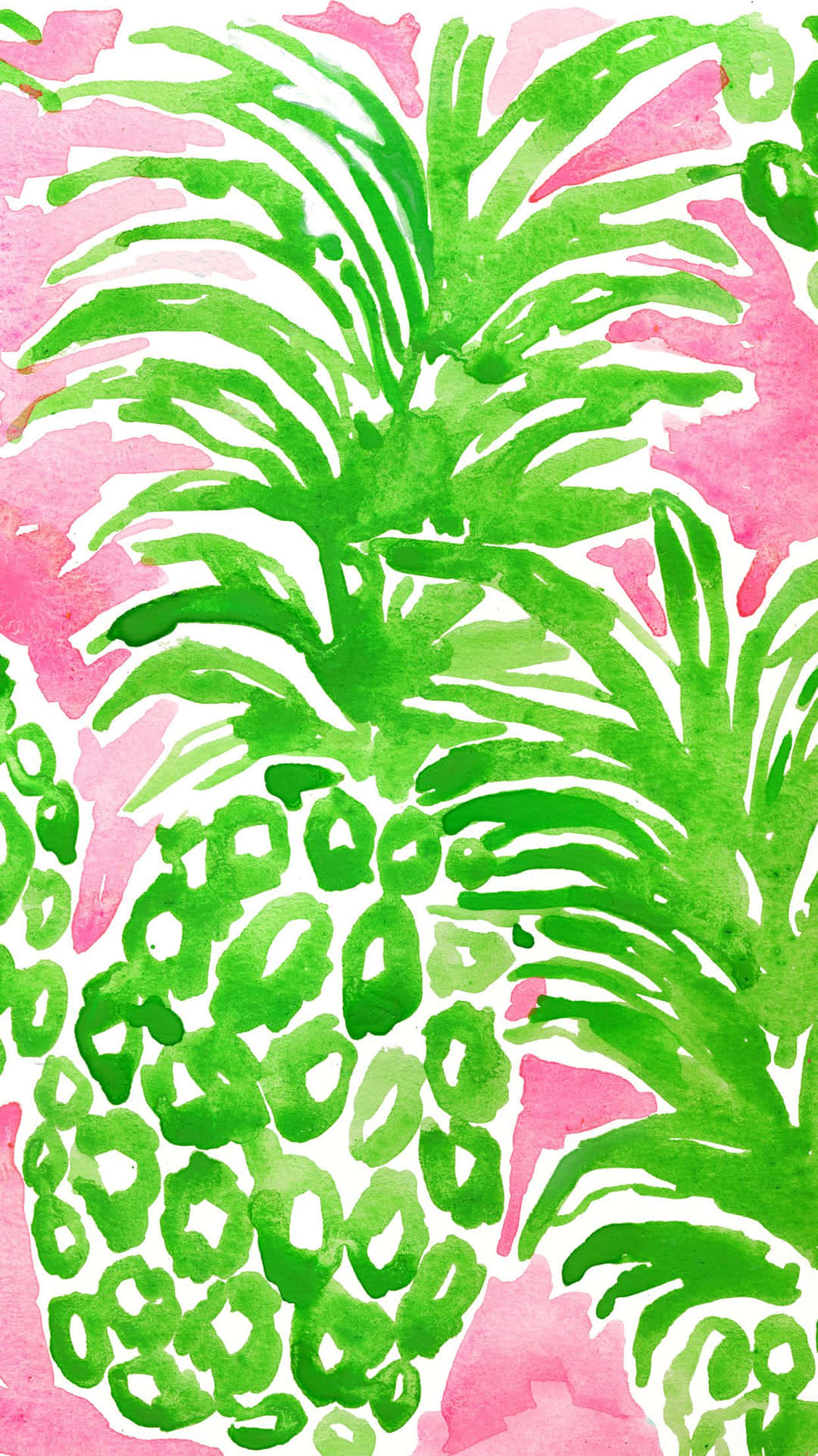 Lilly Pulitzer Iphone Green Pineapple Background