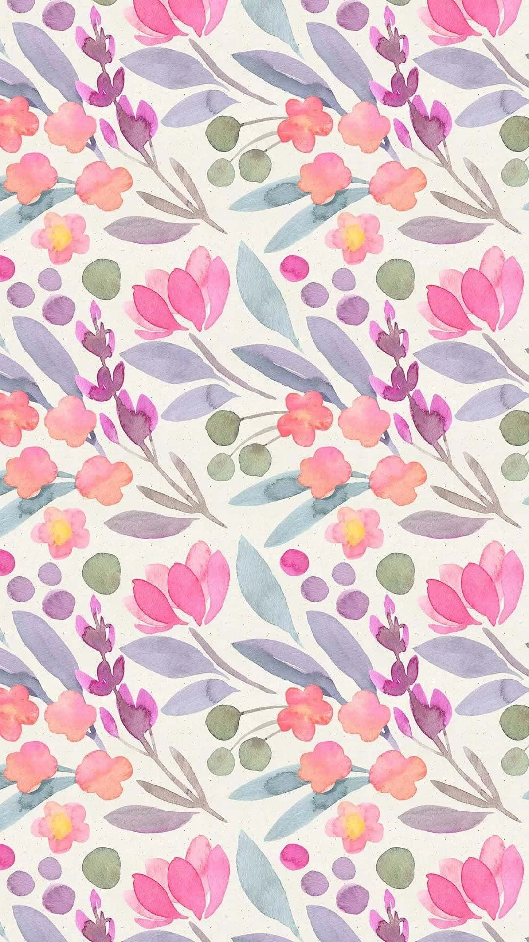 Lilly Pulitzer Iphone Pastel Flowers Background