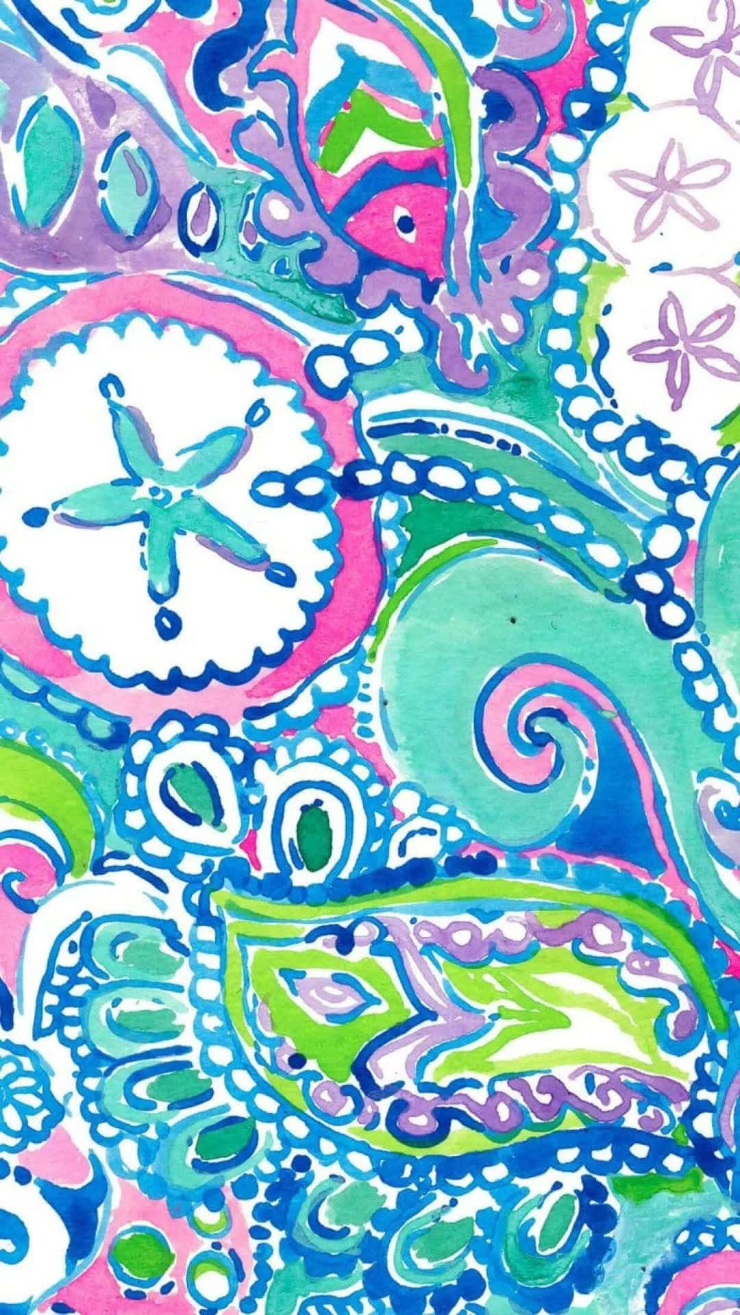 Lilly Pulitzer Iphone Sea Themed Background