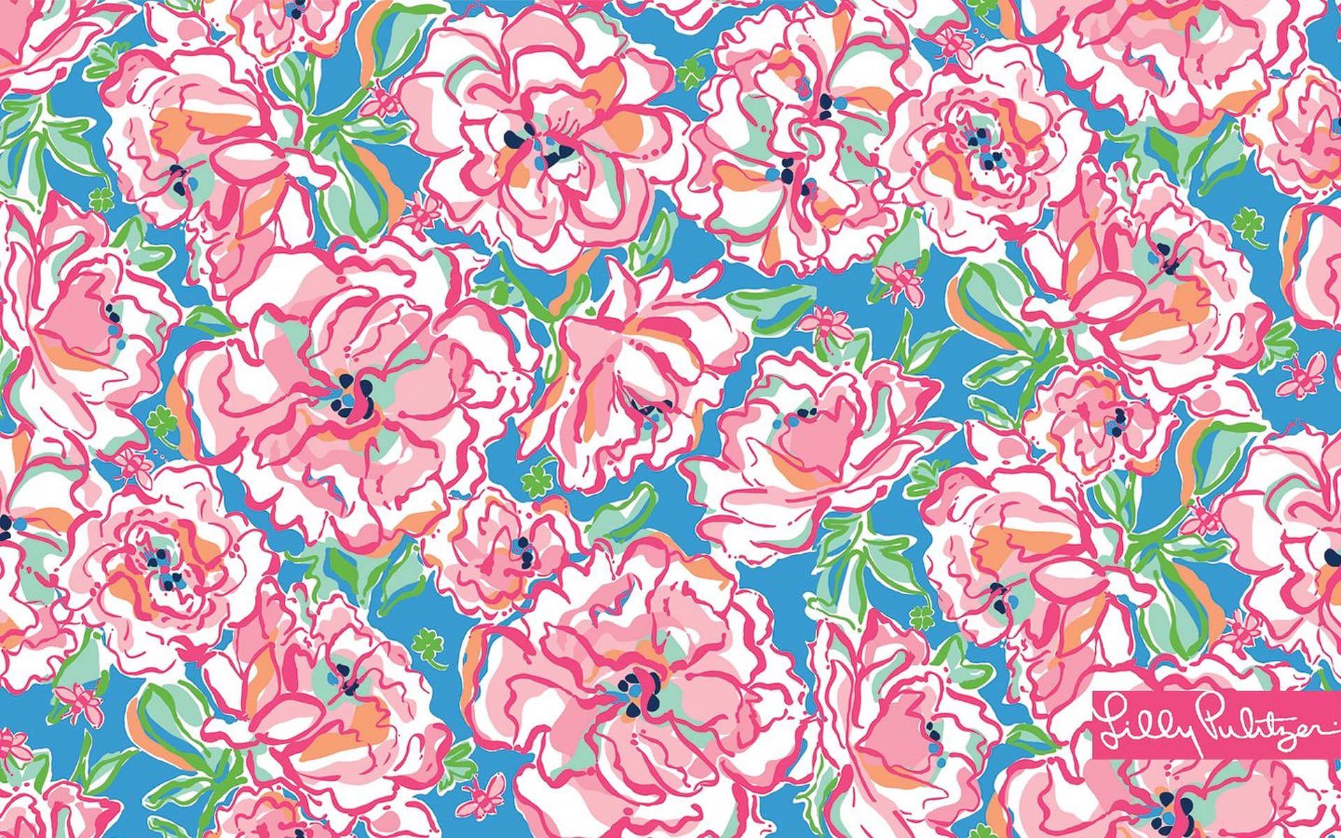 Lilly Pulitzer Pastel Pink Carnation Background