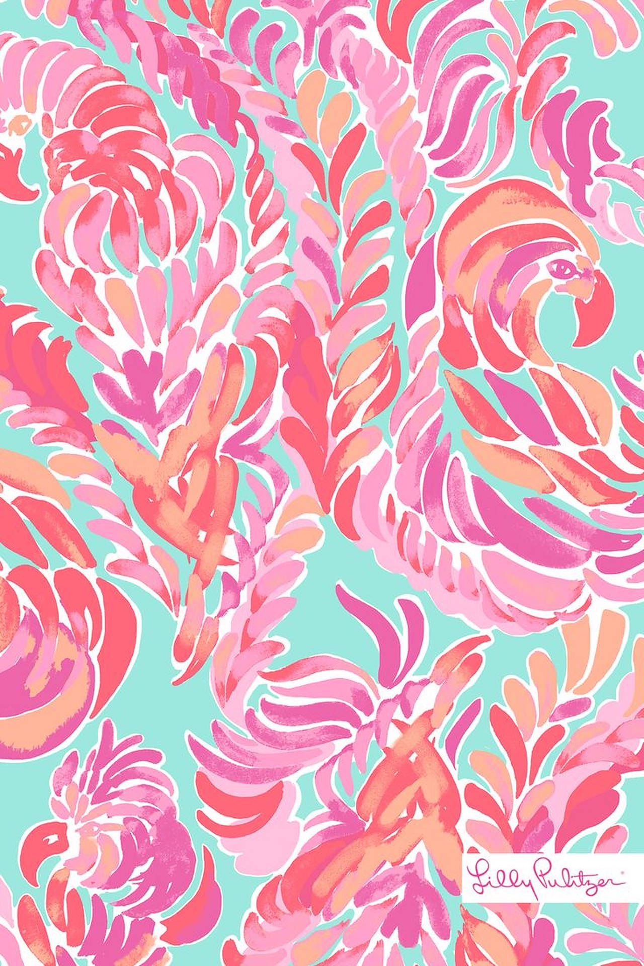 Lilly Pulitzer Pink Gradient Print Background