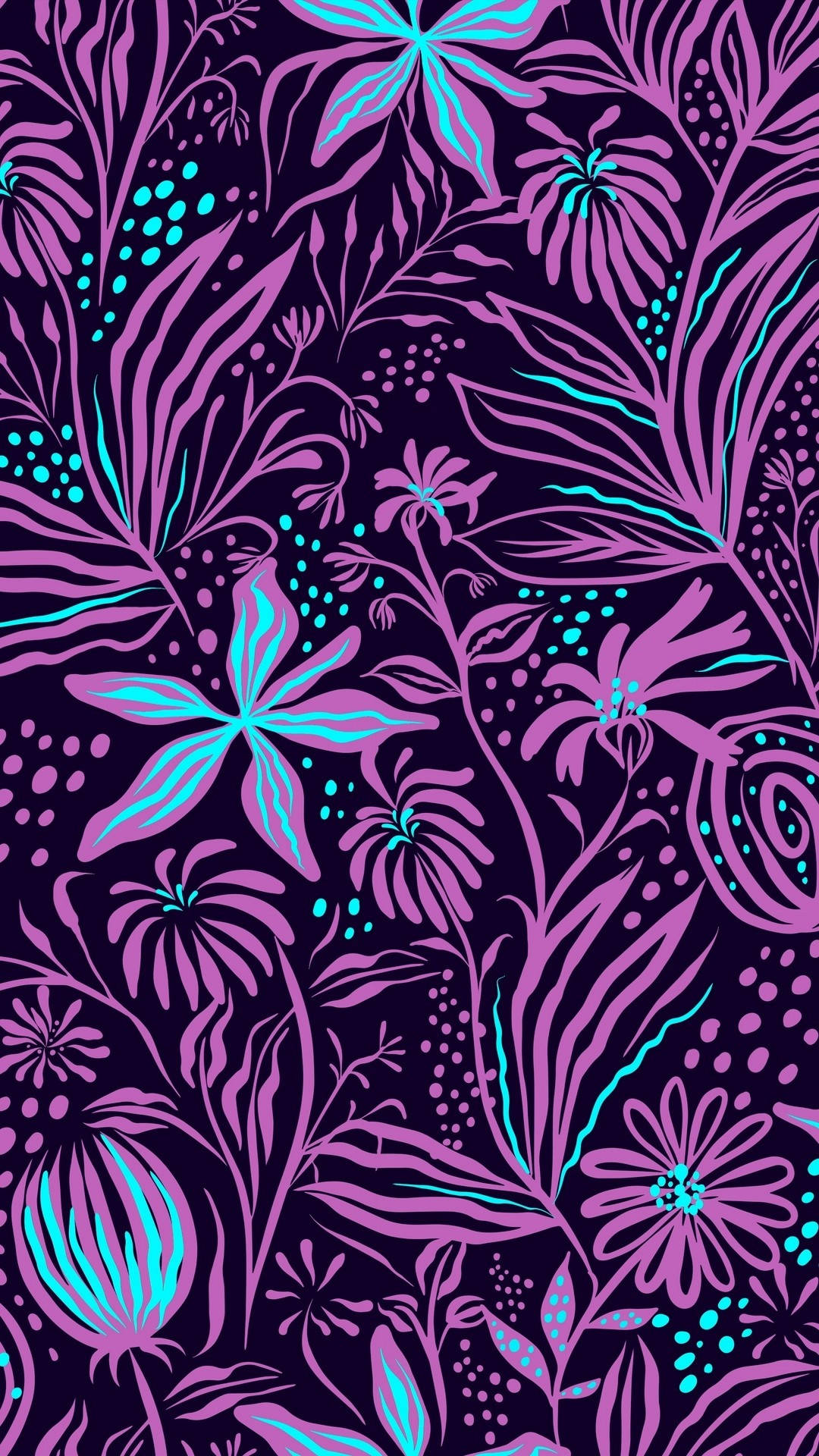 Lilly Pulitzer Purple Flower Art Background