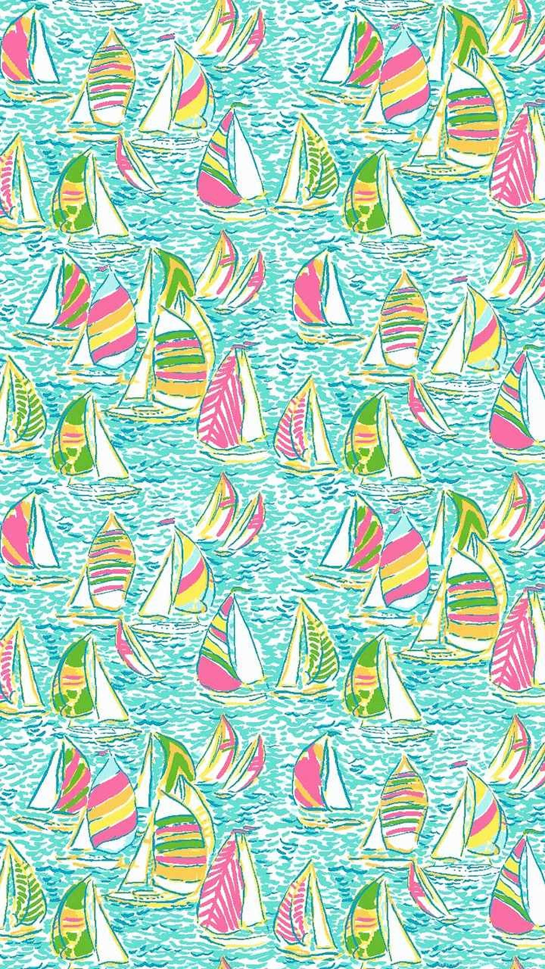 Lilly Pulitzer Sailboats Background