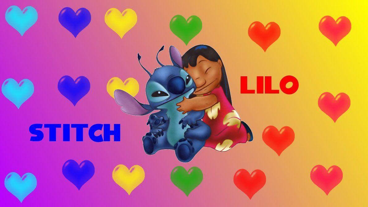 Lilo And Stitch 3d Hug Background