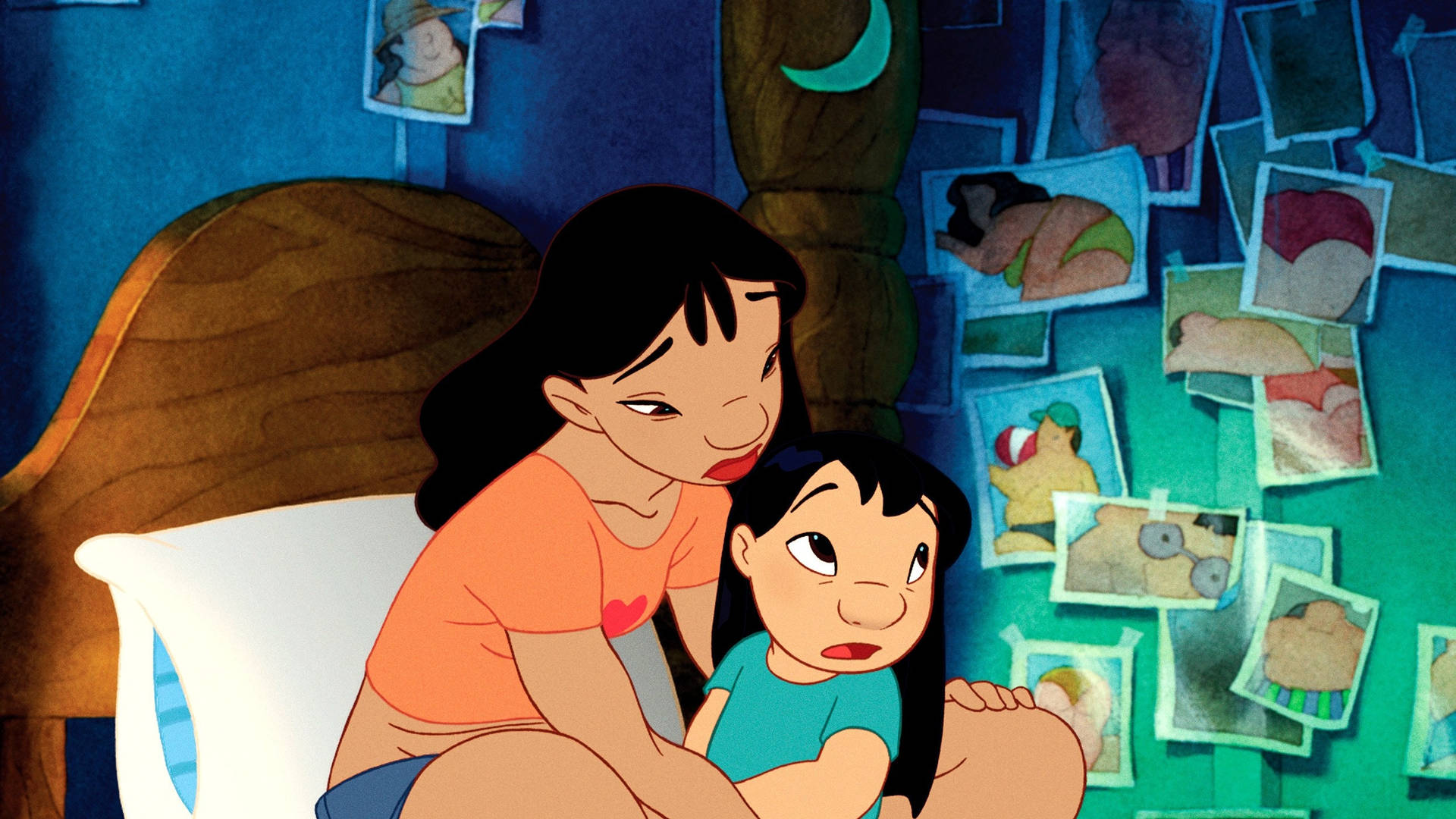 Lilo And Stitch Sisters Background