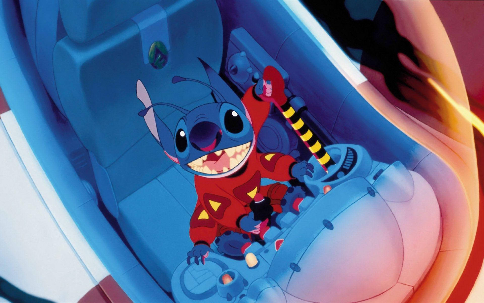 Lilo Stitch Crazy Driving Background