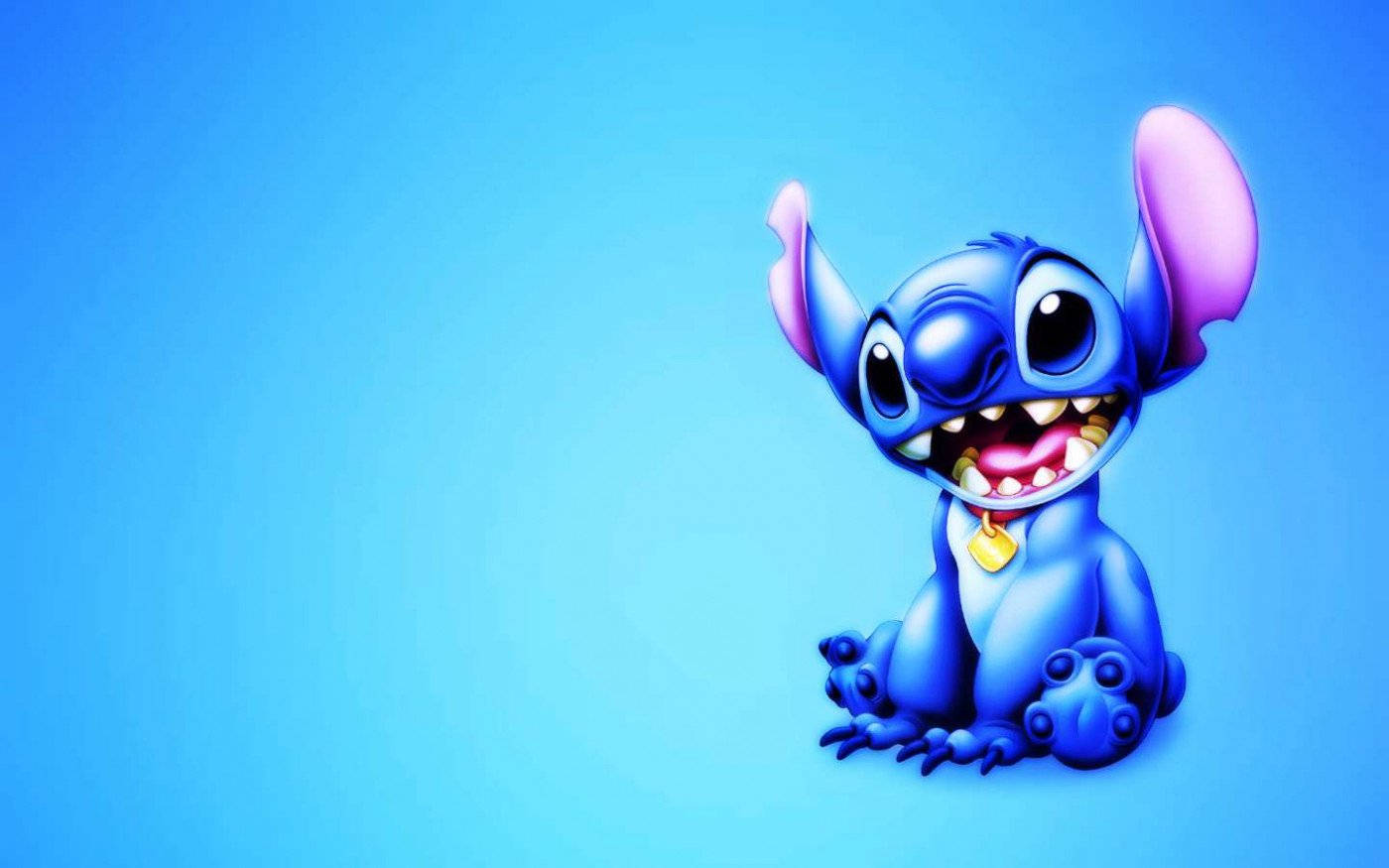 Lilo Stitch Cute Blue Protagonist Background