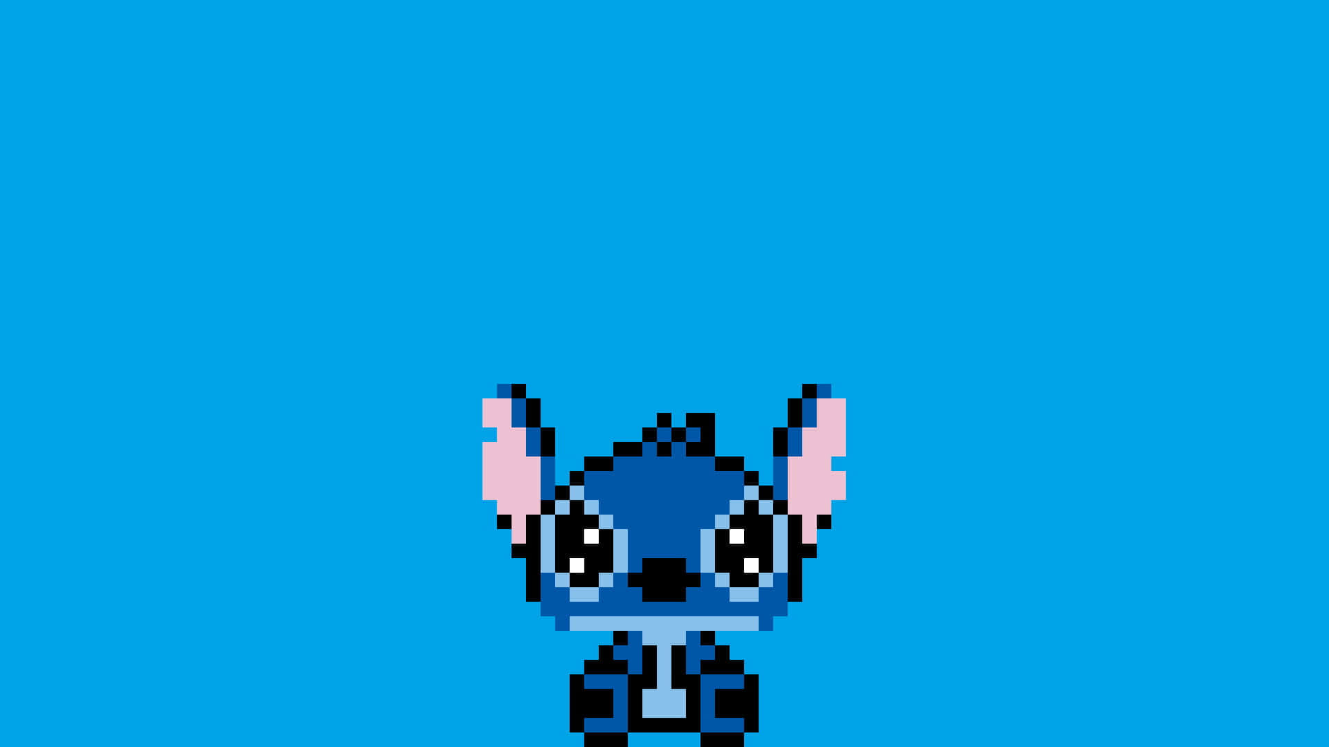 Lilo Stitch Cute Pixel Art Background