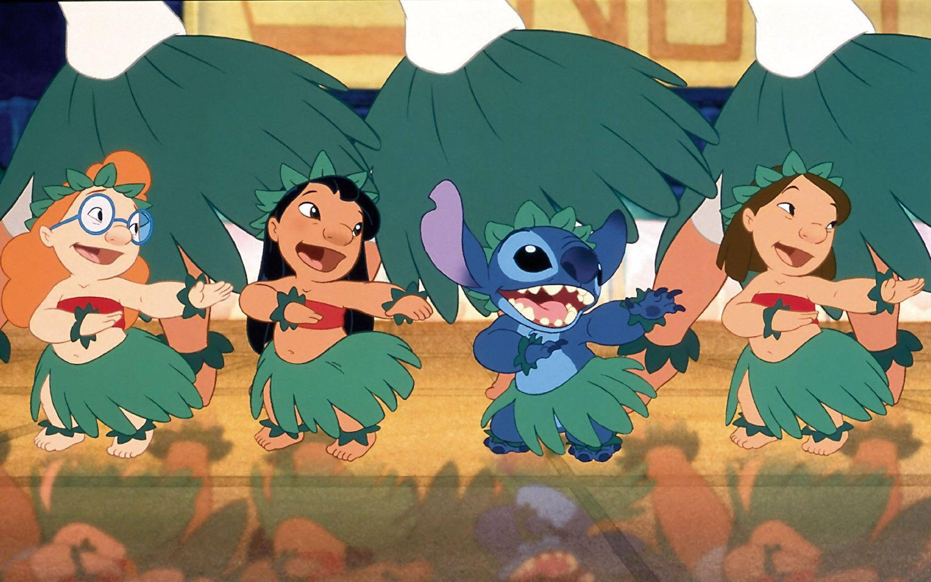 Lilo Stitch Hula Dancing Background