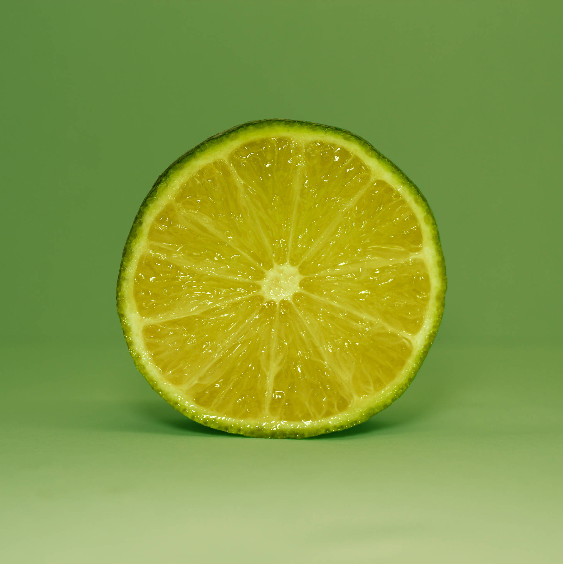 Lime Fruit Cut Section Background