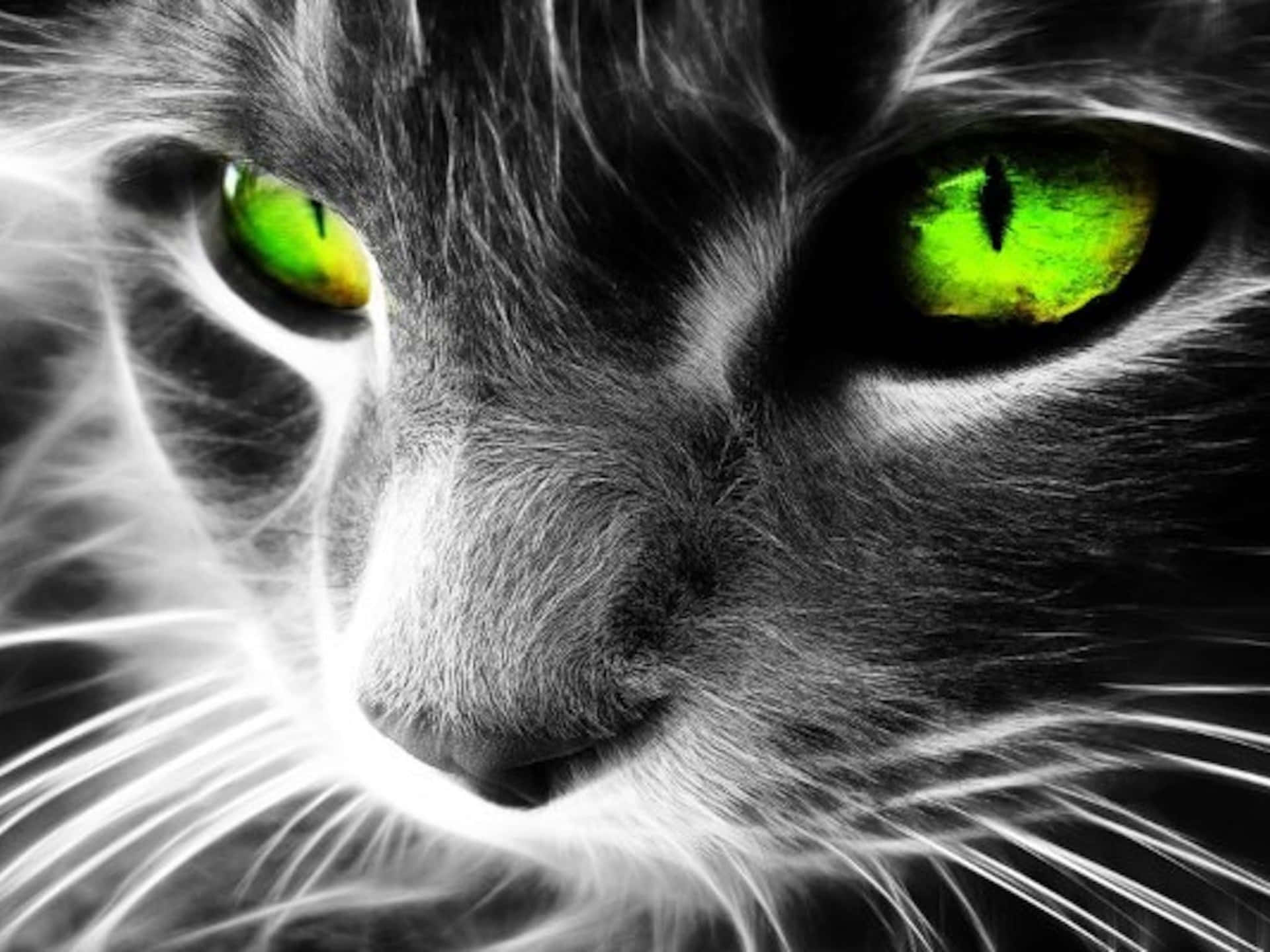 Lime Green Cat Eyes