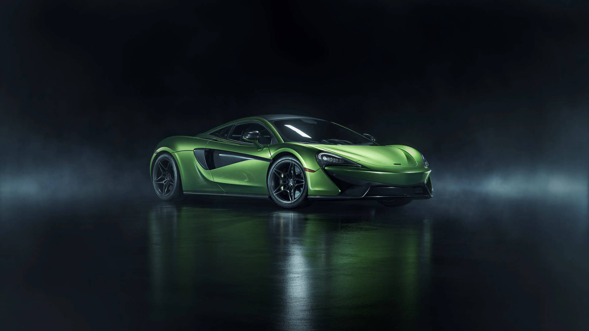 Lime Green Mclaren Spyder Background