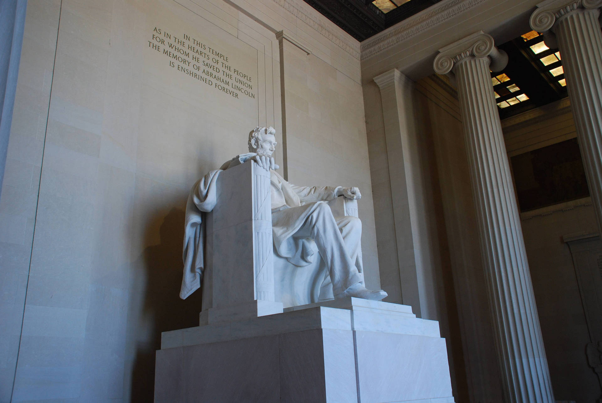 Lincoln Monument Washington Dc Background