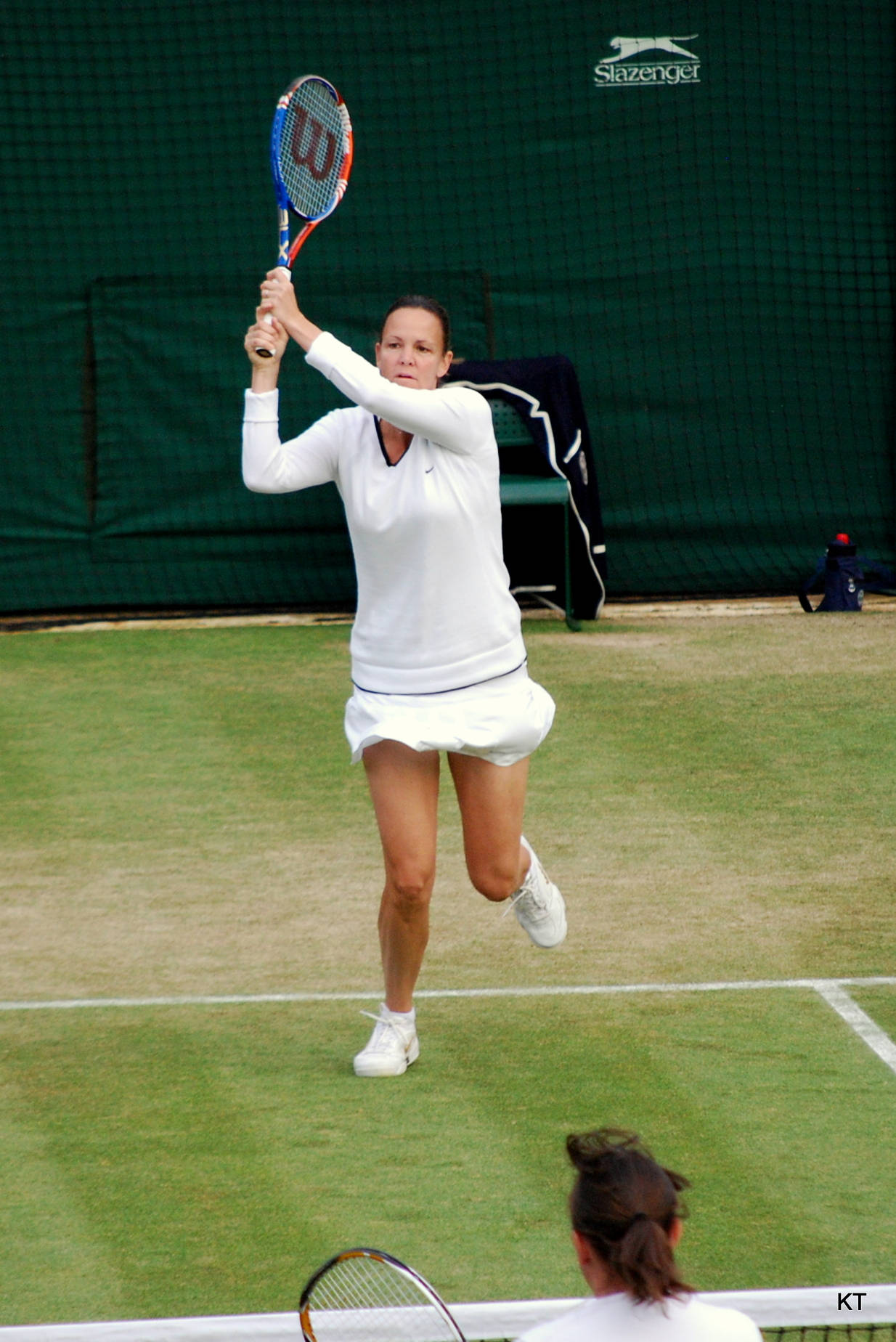 Lindsay Davenport Facing Opponent Background