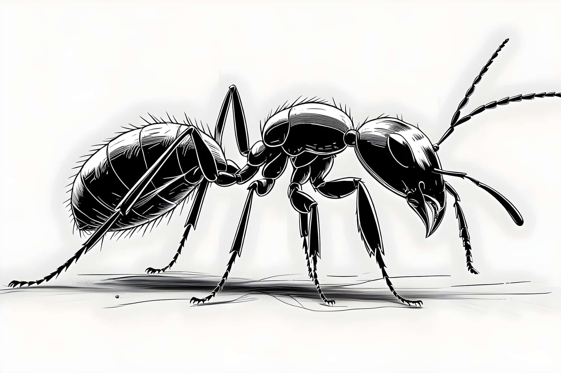 Line Art Ant