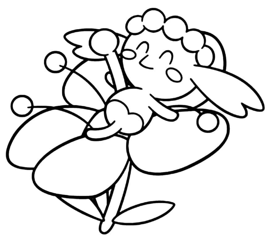 Line Art Flabébé Background