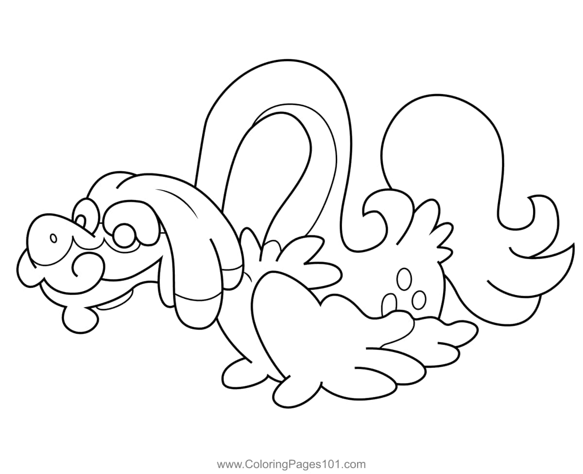 Line Art Of Drampa Background