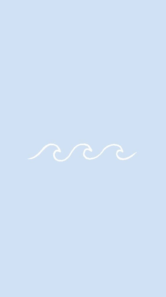 Line Art Wave Pretty Aesthetic Background