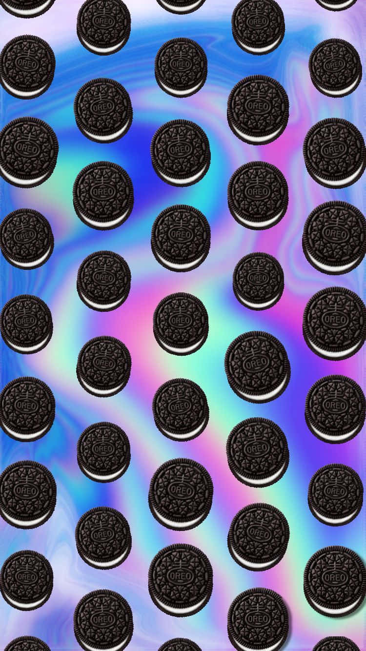 Line Oreo Cookie Background