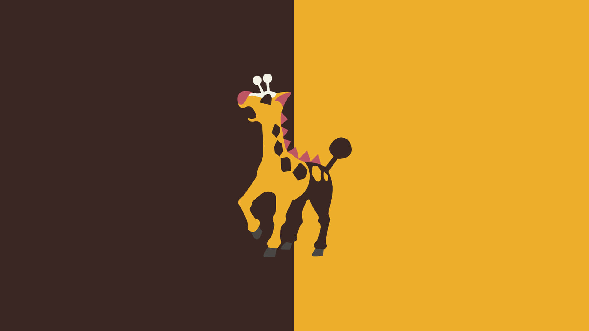 Lineless Girafarig Background