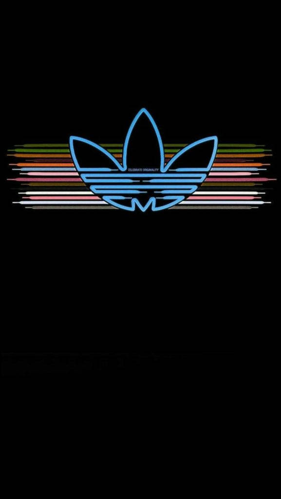 Lines Behind Logo Of Adidas Iphone Background