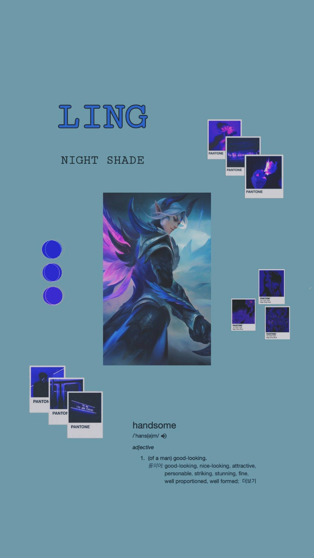 Ling Mobile Legends Night Shade Polaroid Background