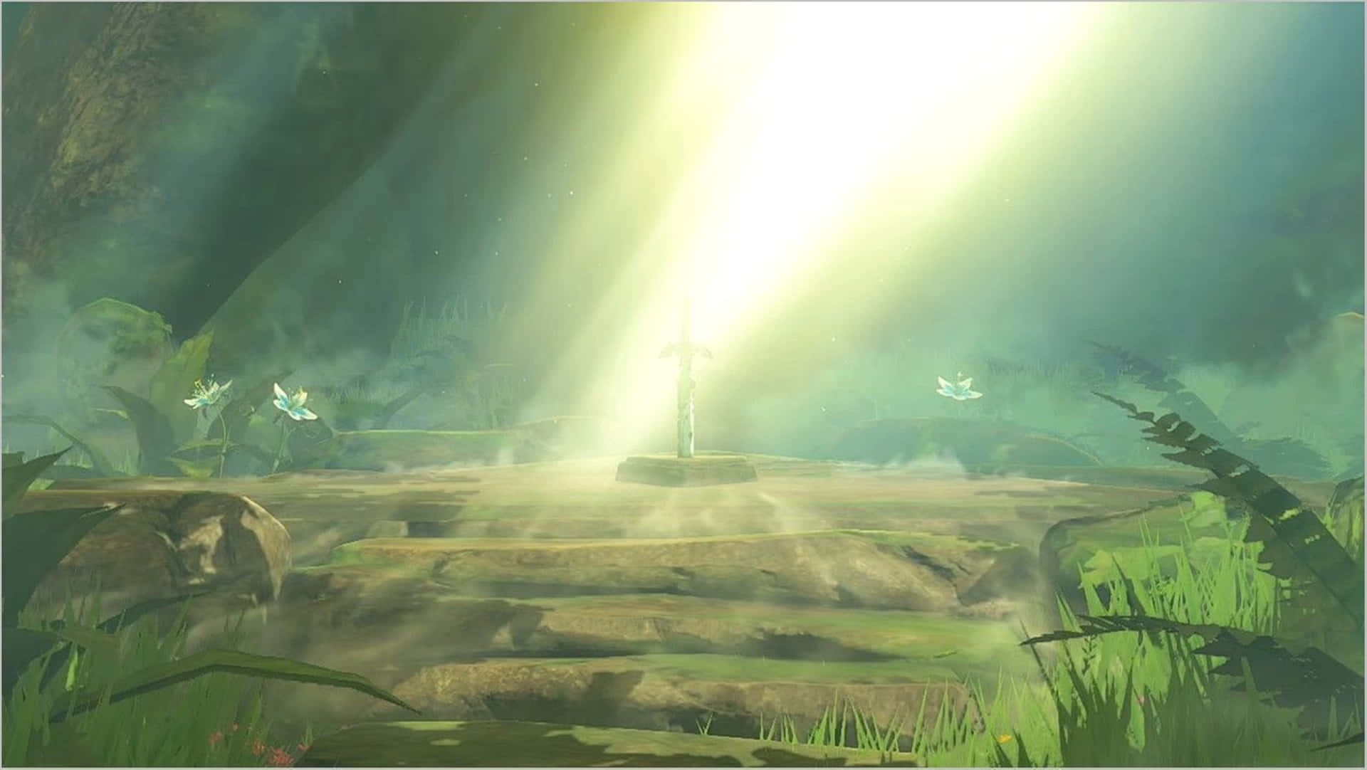 “link Adventures Through Hyrule In Zelda: Breath Of The Wild” Background