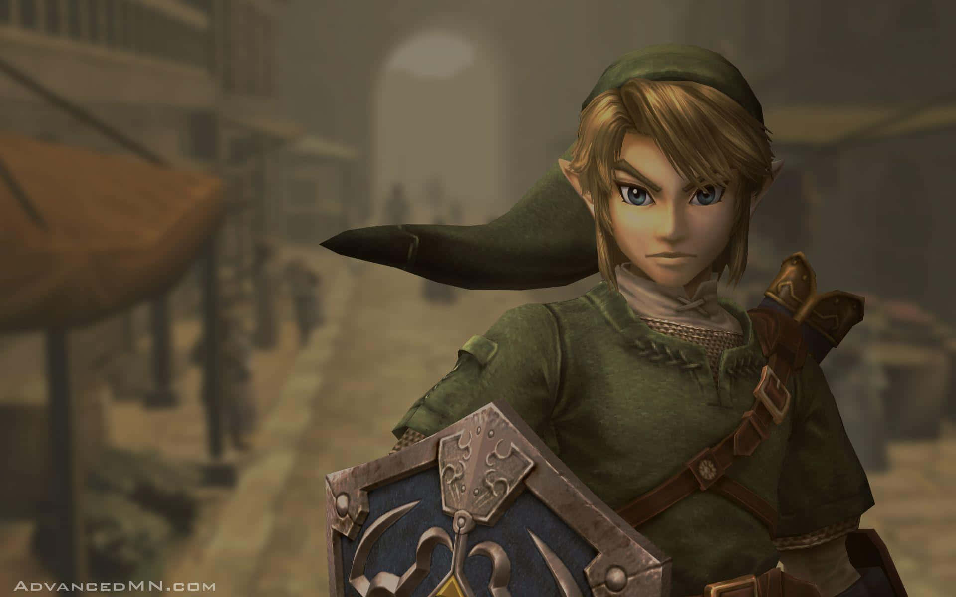 Link Readies His Sword And Bonnet In 