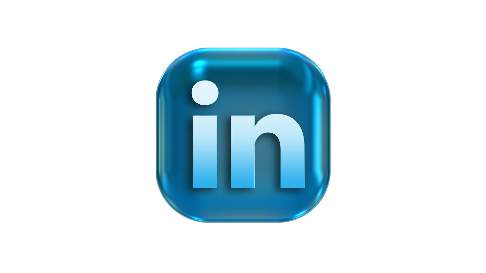 Linkedin 3d Cube Logo Background