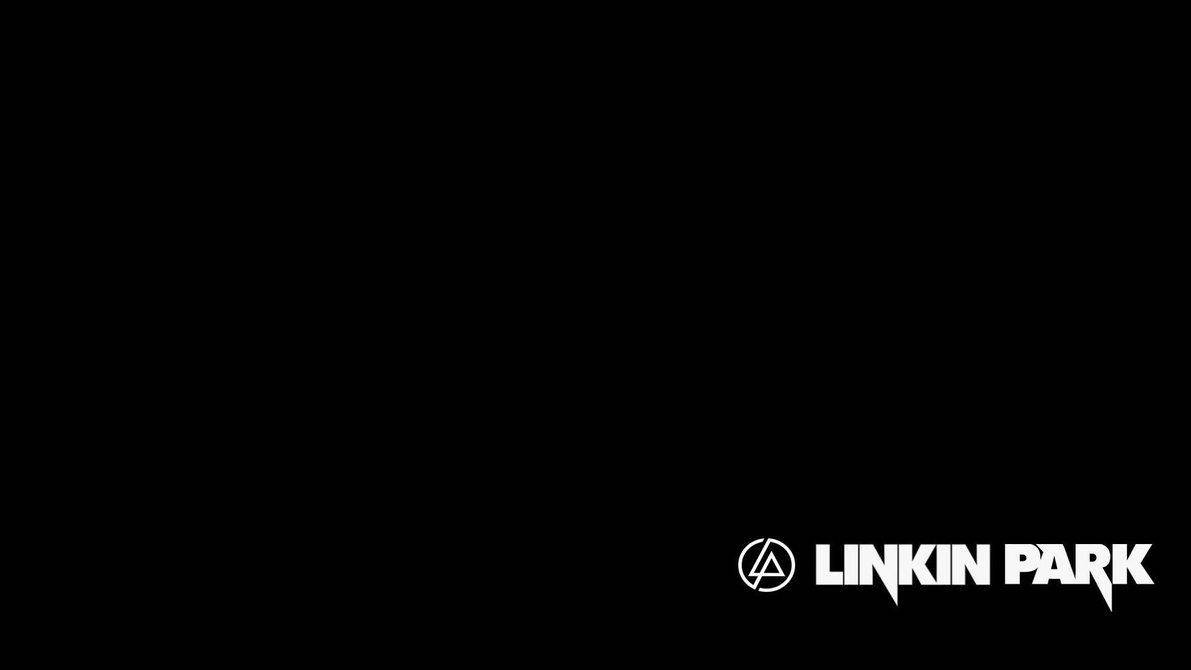 Linkin Park Wordmark In Pitch Black Background